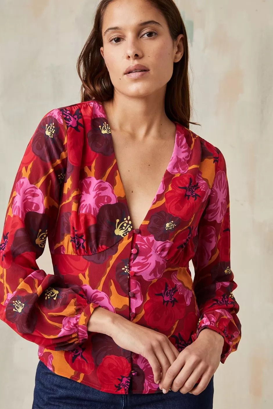 Soi Paris Blouse Néréide Pomodoro IMPRIMÉS Discount