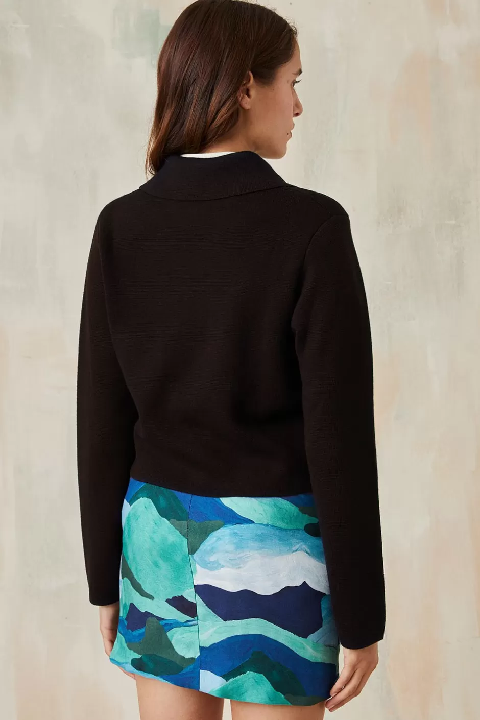 Soi Paris Cardigan en laine Idéaliste IMPRIMÉS New