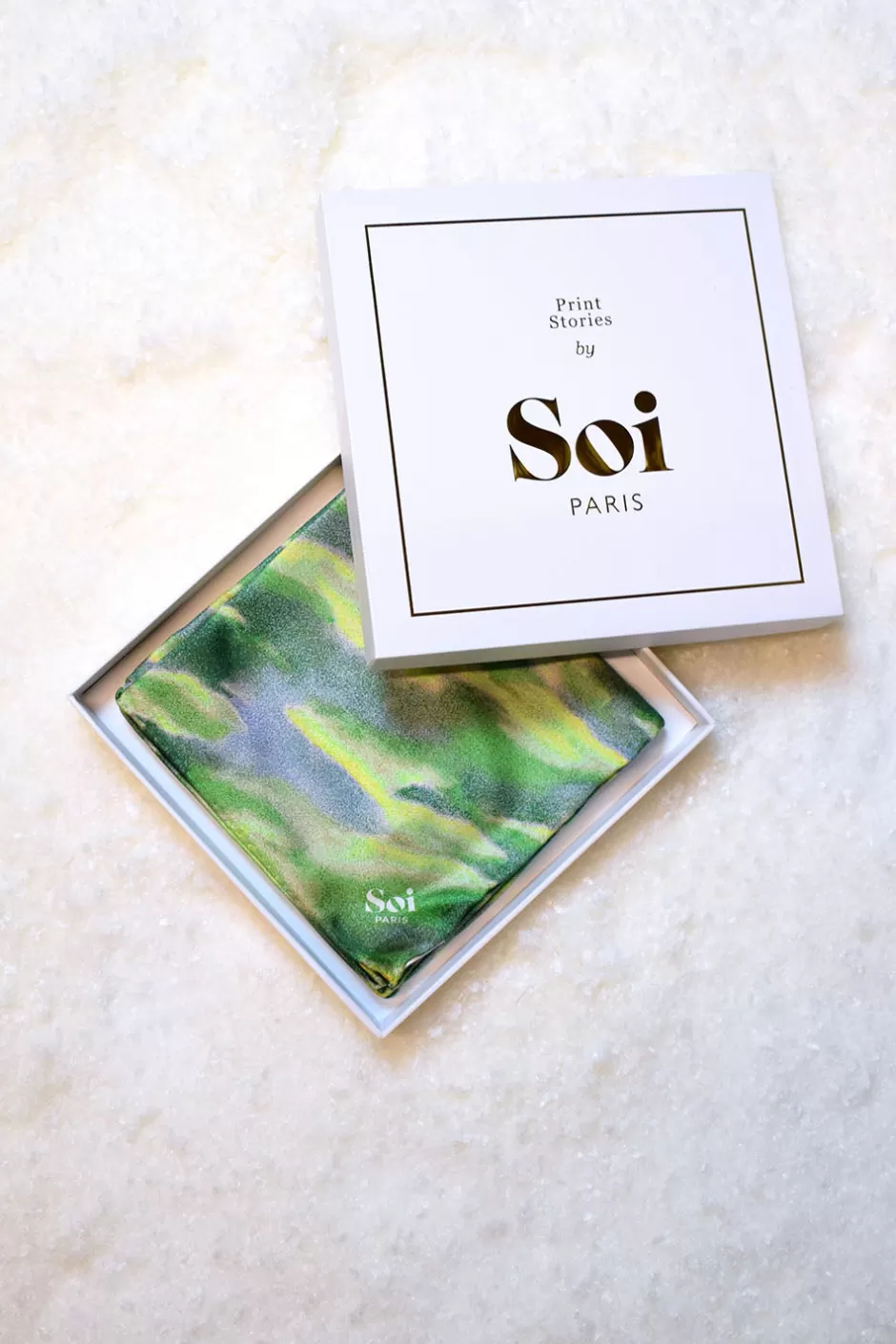 Soi Paris Foulard en soie Boréal IMPRIMÉS Hot