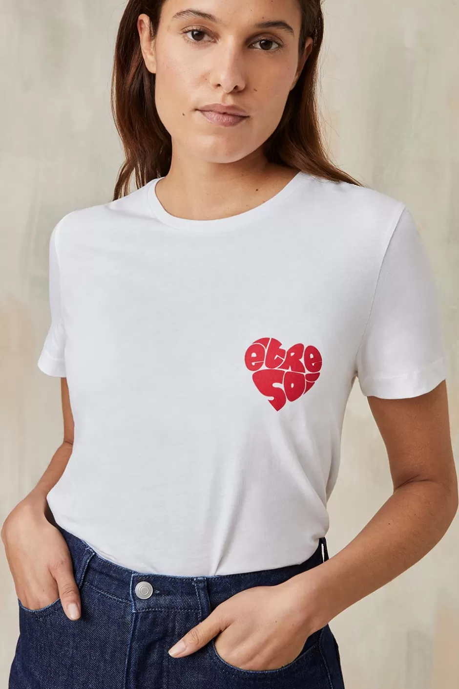 Soi Paris T-shirt en coton Être Soi IMPRIMÉS Cheap